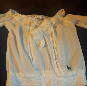 Ambercombie White sheer blouse